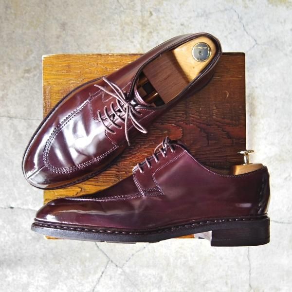 極上★パラブーツ SIZE 7.5【定価13万円以上★コードバン仕様/ROUSSEAU】ルソー/アクティブソール/Uチップ/赤茶/Paraboot★f598