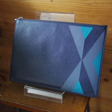 極上★ダンヒル/dunhill【定価￥72,360-★カドガン/Cadogan Marquetry Small Zip Folio/クラッチバッグ】メンズ&レディース/バッグ★N5648