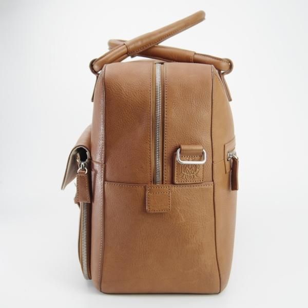 極上★ダンヒル/dunhill【定価￥16万円★ブラドン/Bladon/24 Hour bag/ボストンバッグ】レザー/メンズ/ビジネス/バッグ/薄茶/革/鞄★N5651