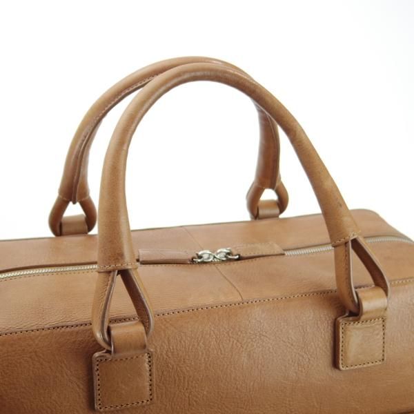 極上★ダンヒル/dunhill【定価￥16万円★ブラドン/Bladon/24 Hour bag/ボストンバッグ】レザー/メンズ/ビジネス/バッグ/薄茶/革/鞄★N5651