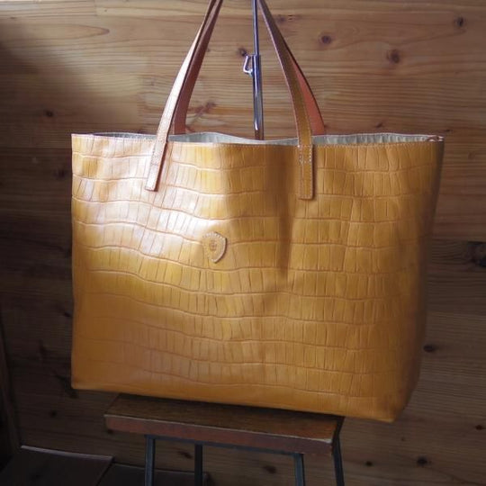 極上★フェリージ/Felisi【定価7.5万円★トートバッグ/11-91】レザー/クロコ型押し/トート/バッグ/メンズ&レディース/ビジネス★N5652