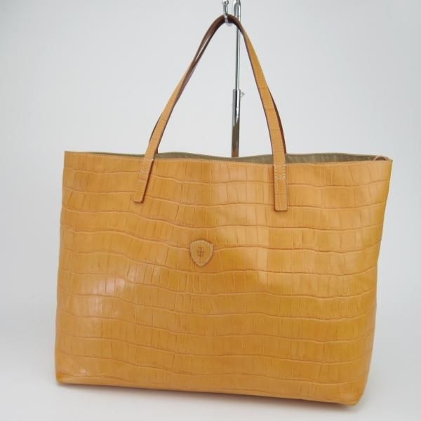 極上★フェリージ/Felisi【定価7.5万円★トートバッグ/11-91】レザー/クロコ型押し/トート/バッグ/メンズ&レディース/ビジネス★N5652