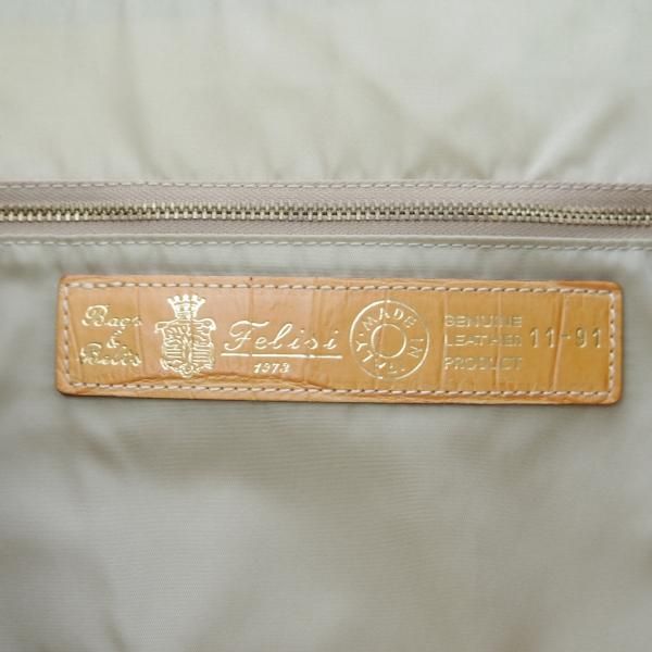 極上★フェリージ/Felisi【定価7.5万円★トートバッグ/11-91】レザー/クロコ型押し/トート/バッグ/メンズ&レディース/ビジネス★N5652