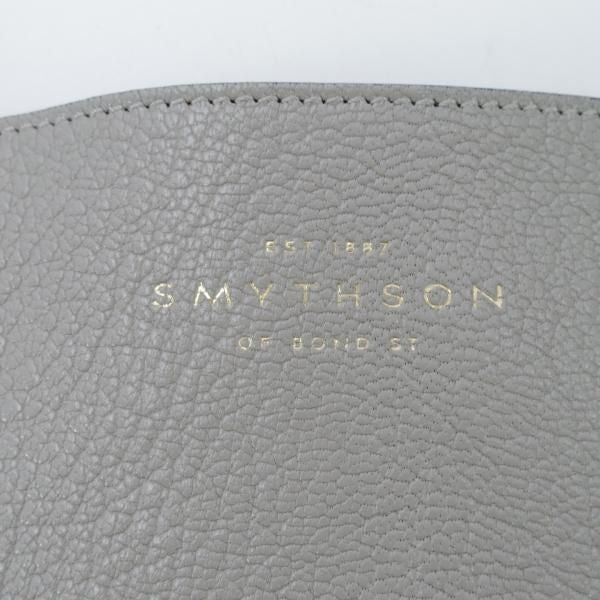美品★(英)スマイソン/SMYTHSON【★レザー/トートバッグ】メンズ&レディース/ビジネス/グレー/灰/革/鞄★N5653