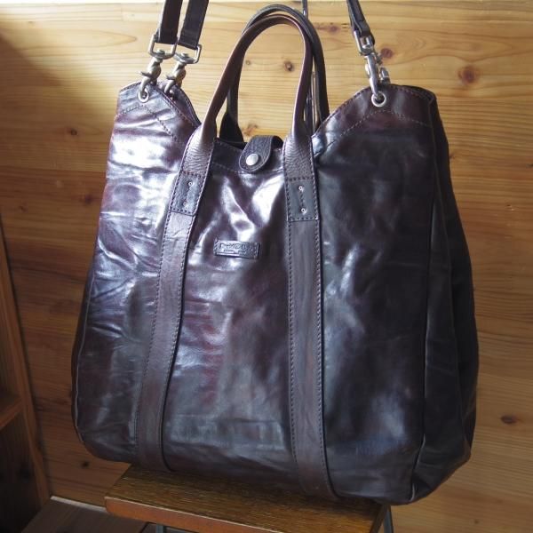 極上★(伊)ダニエル&ボブ【定価￥107,800-★クロドーロ/ロディ/2WAY CULODORO RODI 】メンズ/トートバッグ/鞄/革/濃茶/Daniel&Bob★N5654