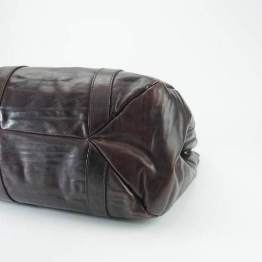 極上★(伊)ダニエル&ボブ【定価￥107,800-★クロドーロ/ロディ/2WAY CULODORO RODI 】メンズ/トートバッグ/鞄/革/濃茶/Daniel&Bob★N5654