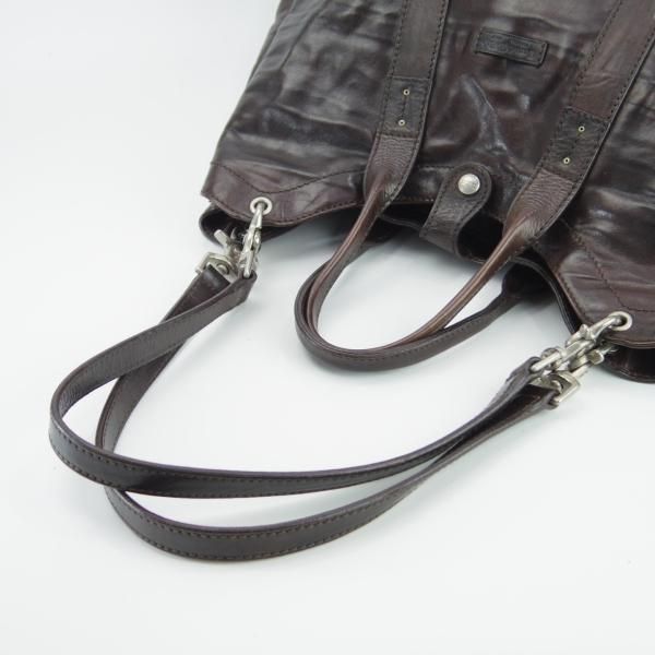 極上★(伊)ダニエル&ボブ【定価￥107,800-★クロドーロ/ロディ/2WAY CULODORO RODI 】メンズ/トートバッグ/鞄/革/濃茶/Daniel&Bob★N5654