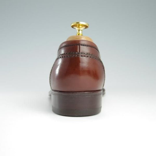 ほぼ試着程度★(伊)タニノクリスチー SIZE 5【定価15万円以上★コインローファー/122888】カーフ/茶/メンズ/TANINO CRISCI★f599