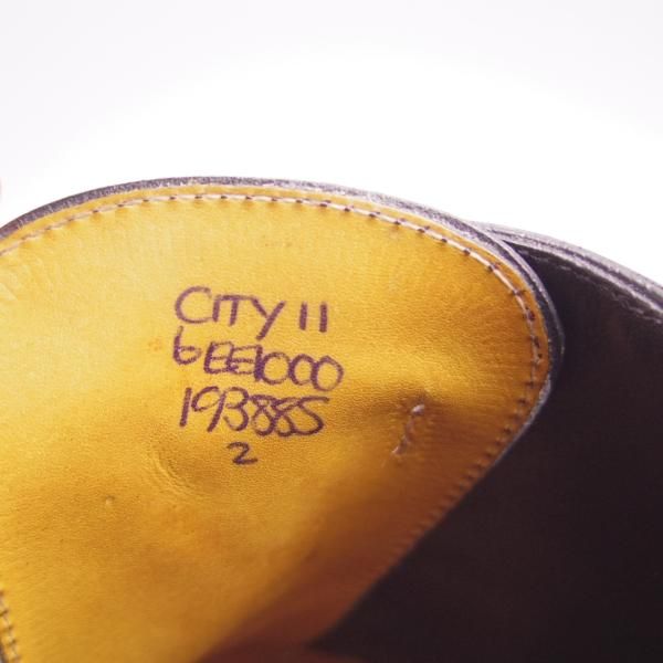 極上★ジョンロブ 6EE【定価￥192,500-★CITY2/シティ/7000ラスト】ストレートチップ/カーフ/黒/メンズ/JOHN LOBB★f602