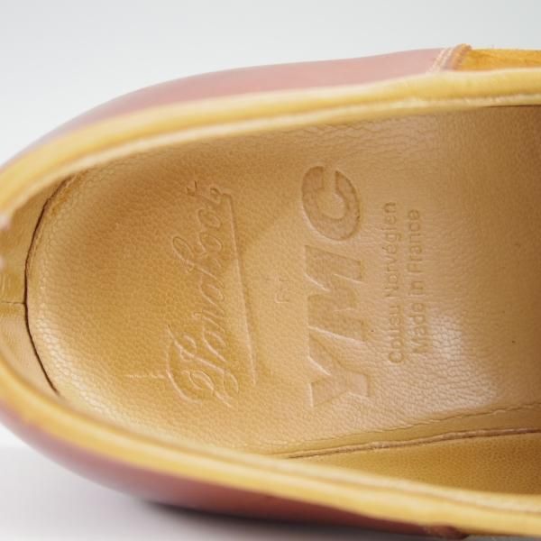 極美品★パラブーツ SIZE 40【モデル定価￥71,500-★MICHAEL/(英)YMC別注】ミカエル/チロリアンシューズ/茶×薄茶/Paraboot★f603