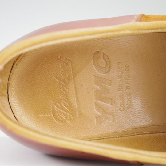 極美品★パラブーツ SIZE 40【モデル定価￥71,500-★MICHAEL/(英)YMC別注】ミカエル/チロリアンシューズ/茶×薄茶/Paraboot★f603