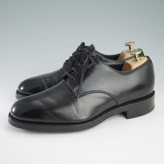 美品★(英)アルフレッド・サージェント 6.5F【ダイナイトソール仕様★エクスクルーシブライン/プレーントゥ】黒/Alfred Sargentt★f604