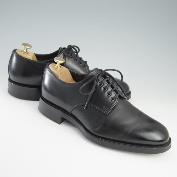 美品★(英)アルフレッド・サージェント 6.5F【ダイナイトソール仕様★エクスクルーシブライン/プレーントゥ】黒/Alfred Sargentt★f604