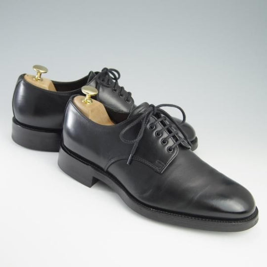 美品★(英)アルフレッド・サージェント 6.5F【ダイナイトソール仕様★エクスクルーシブライン/プレーントゥ】黒/Alfred Sargentt★f604