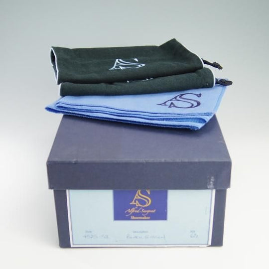 美品★(英)アルフレッド・サージェント 6.5F【ダイナイトソール仕様★エクスクルーシブライン/プレーントゥ】黒/Alfred Sargentt★f604