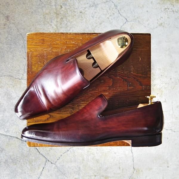 美品★(スペイン製)マグナーニ SIZE 39【モデル定価￥58,300-★スリッポン/13173】270-BOLラスト/ローファー/濃茶/MAGNANNI★f605