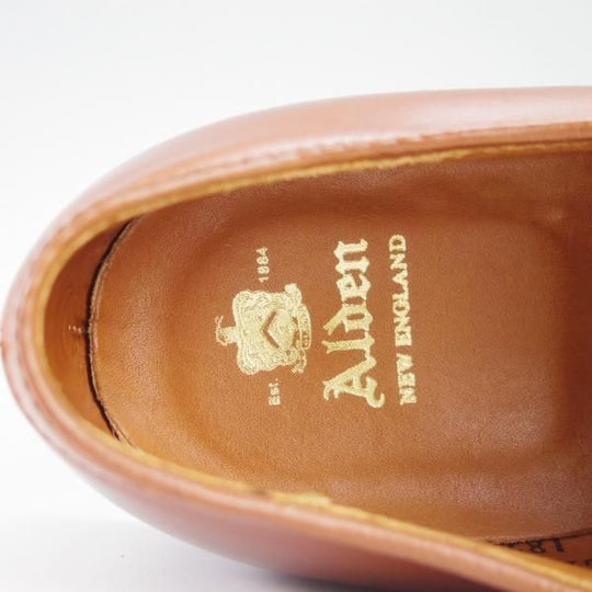 極美品★オールデン 7D【定価￥105,600-★モンクストラップ/ミリタリーラスト】18710/カーフ/タン/茶/メンズ/Alden★f606