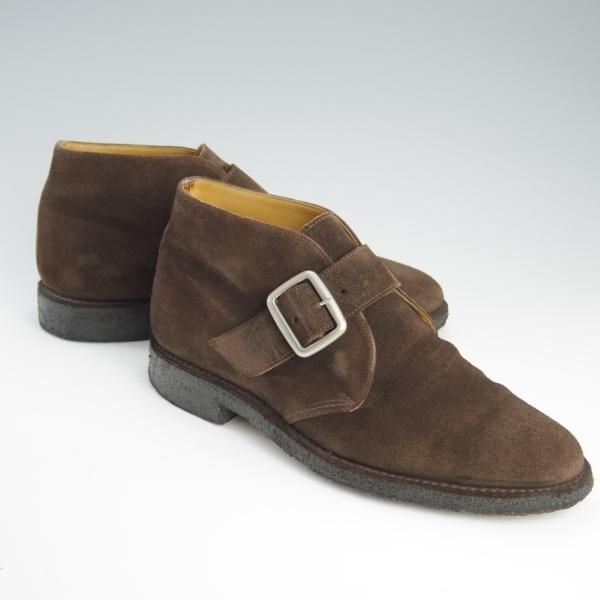 極上★トリッカーズ SIZE 7【貴重★SHIPS別注/ストラップチャッカブーツ】M7403/スエード/Cafe Janus/濃茶/シップス/Tricker's★f615