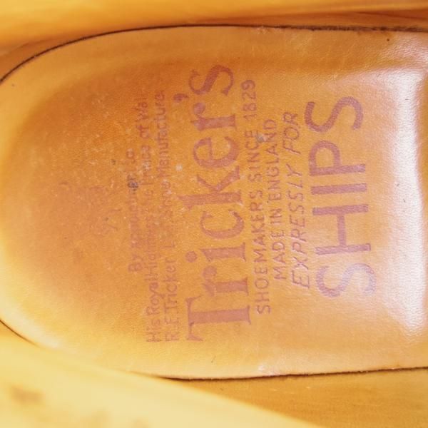 極上★トリッカーズ SIZE 7【貴重★SHIPS別注/ストラップチャッカブーツ】M7403/スエード/Cafe Janus/濃茶/シップス/Tricker's★f615