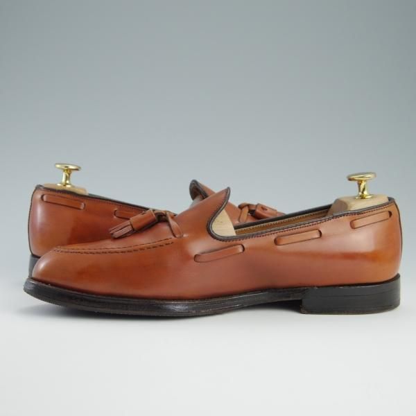 ★オールデン 7.5D【貴重★旧ロゴ仕様のタッセルローファー/アバディーンラスト】662/カーフ/Burnished/茶/メンズ/Alden★f619