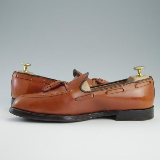 ★オールデン 7.5D【貴重★旧ロゴ仕様のタッセルローファー/アバディーンラスト】662/カーフ/Burnished/茶/メンズ/Alden★f619