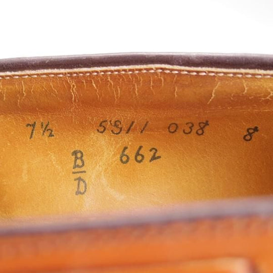 ★オールデン 7.5D【貴重★旧ロゴ仕様のタッセルローファー/アバディーンラスト】662/カーフ/Burnished/茶/メンズ/Alden★f619