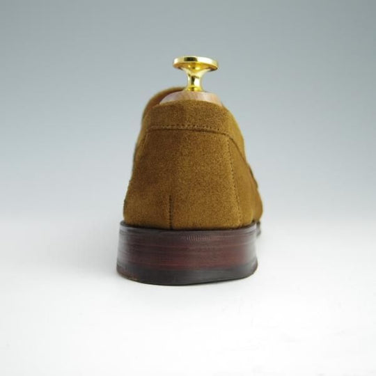 極上★(英)チーニー 6.5F【定価￥66,960-★ユナイテッドアローズ別注/コインローファー】HUGO/スエード/MARACCA/薄茶/CHEANEY★f621