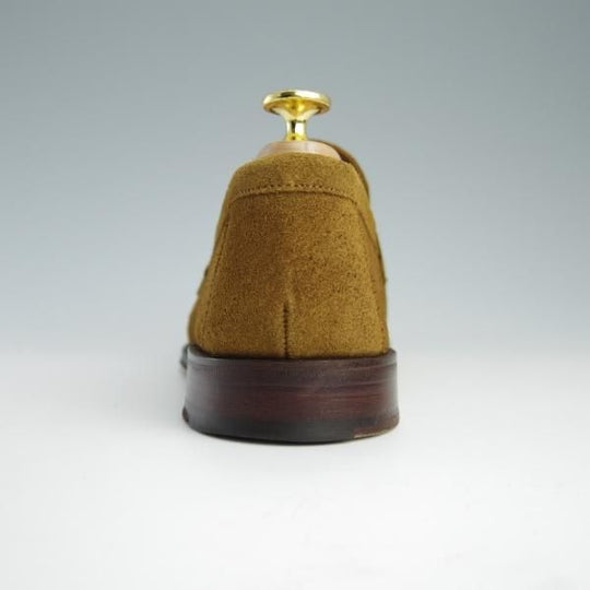 極上★(英)チーニー 6.5F【定価￥66,960-★ユナイテッドアローズ別注/コインローファー】HUGO/スエード/MARACCA/薄茶/CHEANEY★f621