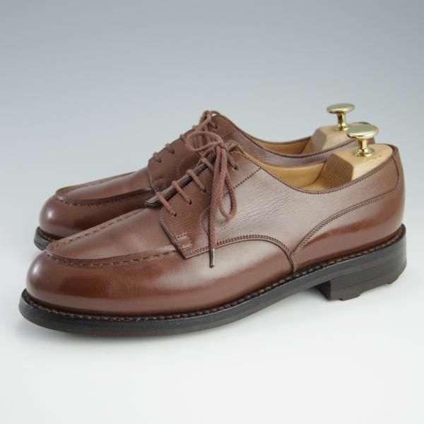 美品★J.M.ウェストン 6D【現行定価￥126,500-★ロシアンカーフ仕様/ゴルフ/GOLF】641/31ラスト/Uチップ/TAN/茶/Weston/ウエストン★f624