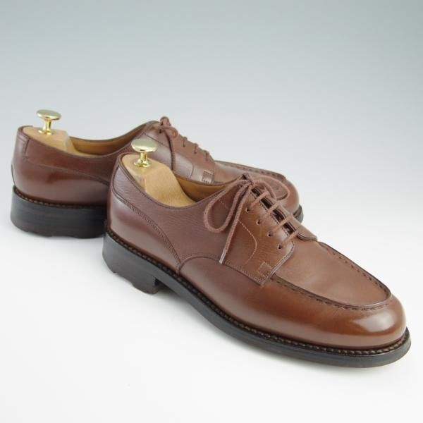 美品★J.M.ウェストン 6D【現行定価￥126,500-★ロシアンカーフ仕様/ゴルフ/GOLF】641/31ラスト/Uチップ/TAN/茶/Weston/ウエストン★f624