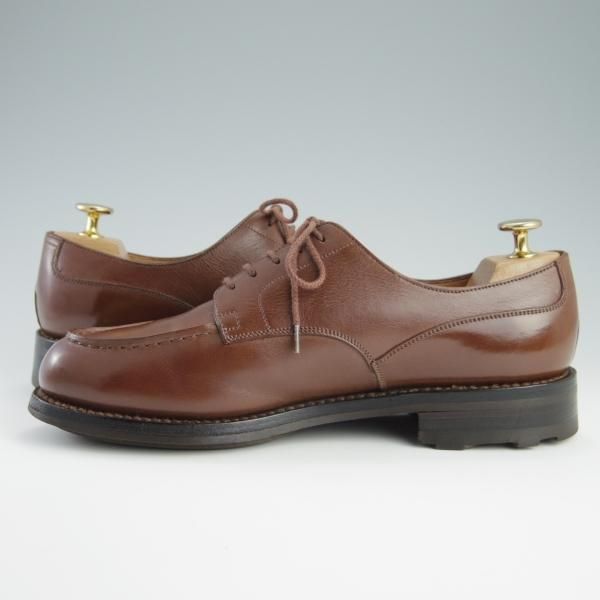 美品★J.M.ウェストン 6D【現行定価￥126,500-★ロシアンカーフ仕様/ゴルフ/GOLF】641/31ラスト/Uチップ/TAN/茶/Weston/ウエストン★f624