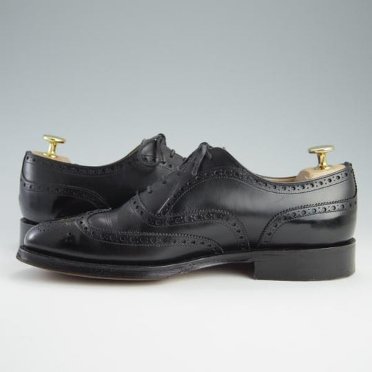 極上★チャーチ 55F/UK5.5【定価￥96,800-★チェットウィンド/CHETWYND】173ラスト/フルブローグ/カーフ/黒/メンズ/Church's★f626