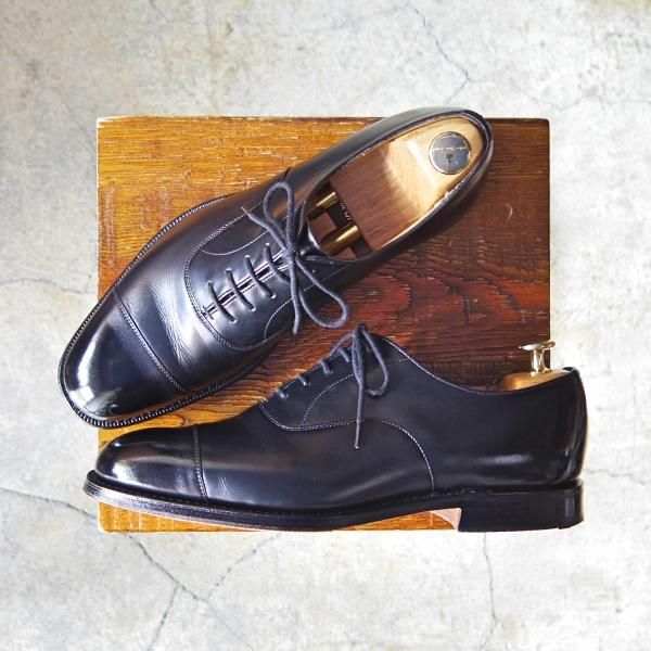 美品★チャーチ 55F/UK5.5【定価￥130,900-★コンサル/CONSUL】173ラスト/ストレートチップ/5都市/カーフ/黒/メンズ/Church's★f627