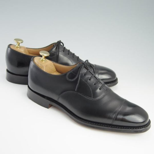 美品★チャーチ 55F/UK5.5【定価￥130,900-★コンサル/CONSUL】173ラスト/ストレートチップ/5都市/カーフ/黒/メンズ/Church's★f627