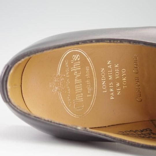 美品★チャーチ 55F/UK5.5【定価￥130,900-★コンサル/CONSUL】173ラスト/ストレートチップ/5都市/カーフ/黒/メンズ/Church's★f627