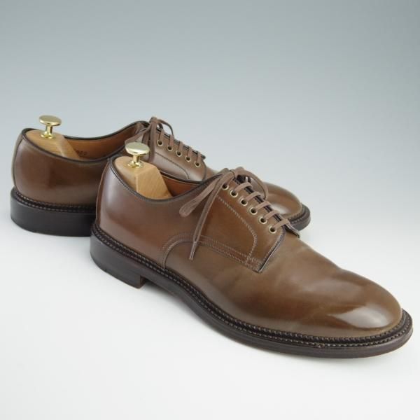 美品★シェットランドフォックス SIZE 8【貴重★ブラウン色/水染めコードバン/茶/シガー系】ASTRIA/3000/Shetlandfox★f628