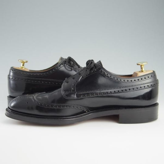 極上★チャーチ 95F/UK9.5【旧チャーチ★ブックバインダーカーフ/73ラスト/GRAFTON】グラフトン/3都市ロゴ/黒/メンズ/Church's★f630