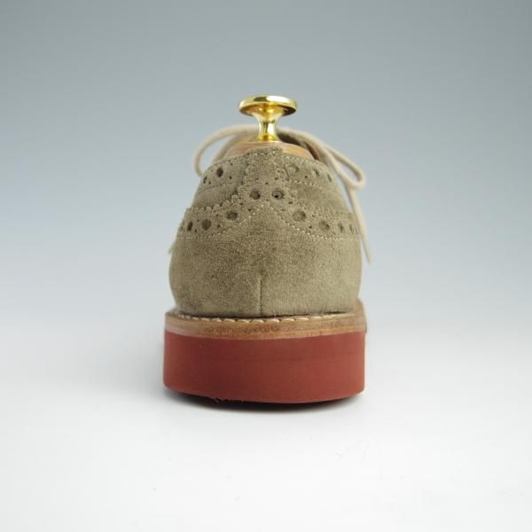 極美品★チャーチ 50G/UK5【バーウッドのカジュアル仕様モデル★DOWNTON/81ラスト】フルブローグ/スエード/薄茶/メンズ/Church's★f631