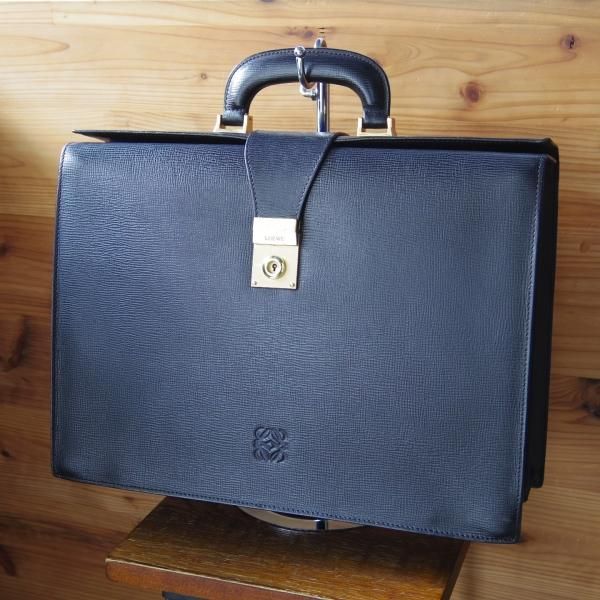 美品　LOEWE レザー　レザー　ダレスバッグ　ブリーフケース　　ブラウン ブリーフケース ブラウン - LOEWE
