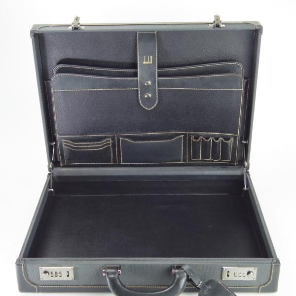 美品★ダンヒル/dunhill【定価10万円以上★レザー/アタッシュケース】メンズ/ビジネス/バッグ/黒/鞄/ブリーフケース★N5657