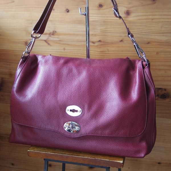 極美品★(伊)ザネラート/ZANELLATO【現行定価￥93,500-★ポスティーナ L/マルカプント】ショルダー/バッグ/メンズ&レディース/革/鞄★N5660
