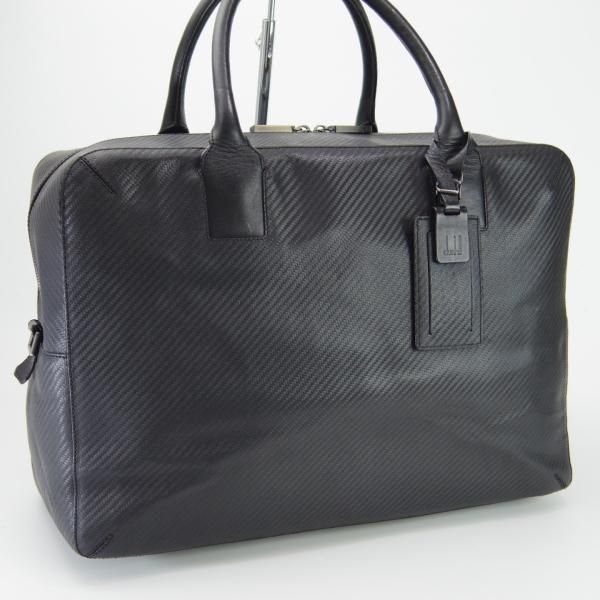 極上★ダンヒル/dunhill【★シャーシ/オーバーナイトバッグ】メンズ/ビジネス/バッグ/ボストンバッグ/ブリーフケース/黒/鞄★N5661