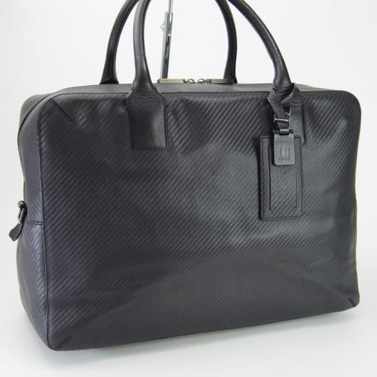 極上★ダンヒル/dunhill【★シャーシ/オーバーナイトバッグ】メンズ/ビジネス/バッグ/ボストンバッグ/ブリーフケース/黒/鞄★N5661