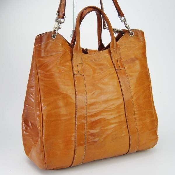 極上★(伊)ダニエル&ボブ【定価￥107,800-★クロドーロ/ロディ/2WAY CULODORO RODI 】メンズ/トートバッグ/鞄/革/薄茶/Daniel&Bob★N5663