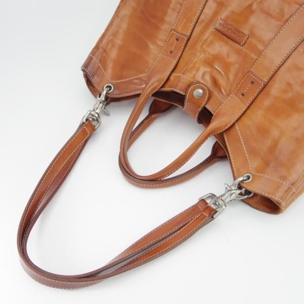 極上★(伊)ダニエル&ボブ【定価￥107,800-★クロドーロ/ロディ/2WAY CULODORO RODI 】メンズ/トートバッグ/鞄/革/薄茶/Daniel&Bob★N5663
