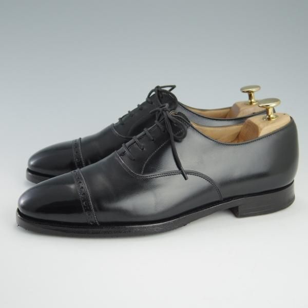 極上★クロケット&ジョーンズ 6E【定価￥82,080-★パンチドキャップトゥ/ARDEN】341ラスト/カーフ/黒/メンズ/Crockett&Jones★f650