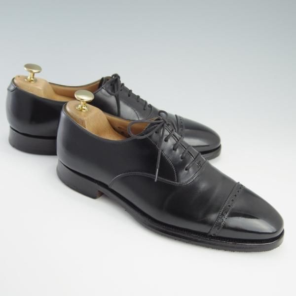 極上★クロケット&ジョーンズ 6E【定価￥82,080-★パンチドキャップトゥ/ARDEN】341ラスト/カーフ/黒/メンズ/Crockett&Jones★f650