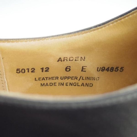 極上★クロケット&ジョーンズ 6E【定価￥82,080-★パンチドキャップトゥ/ARDEN】341ラスト/カーフ/黒/メンズ/Crockett&Jones★f650