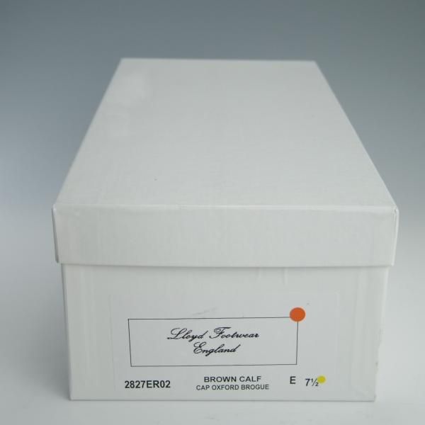 極上★ロイドフットウェア 7.5E【ダイナイトソール仕様★(英)BARKER製/バーカー】Vシリーズ/セミブローグ/茶/Lloyd Footwear★f653