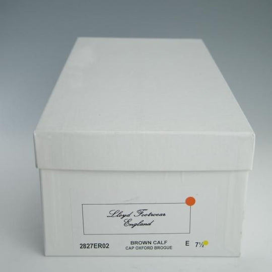 極上★ロイドフットウェア 7.5E【ダイナイトソール仕様★(英)BARKER製/バーカー】Vシリーズ/セミブローグ/茶/Lloyd Footwear★f653